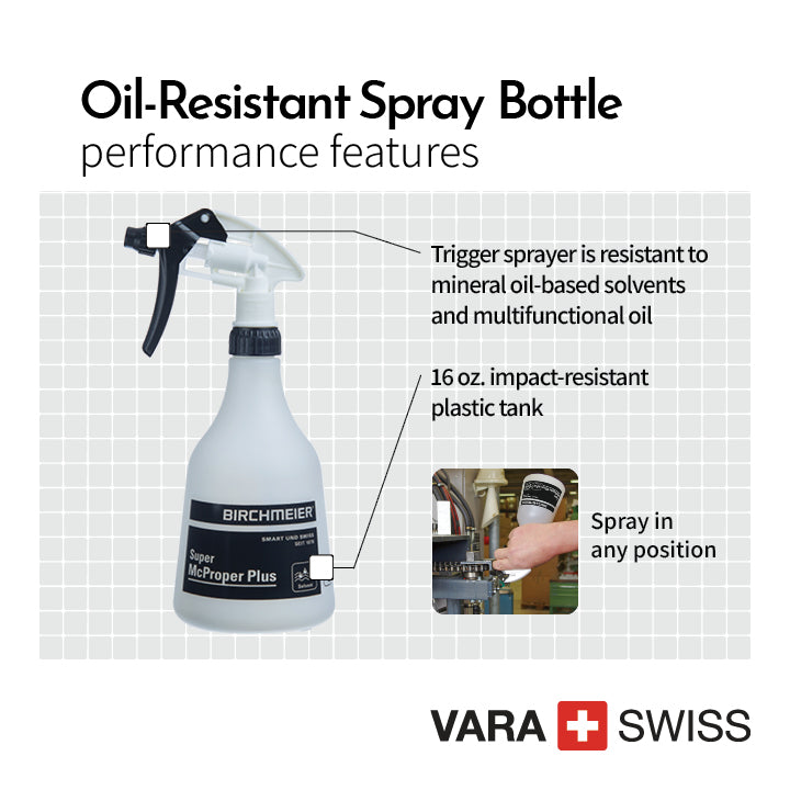 Swiss Made Oil Resistant Spray Bottle